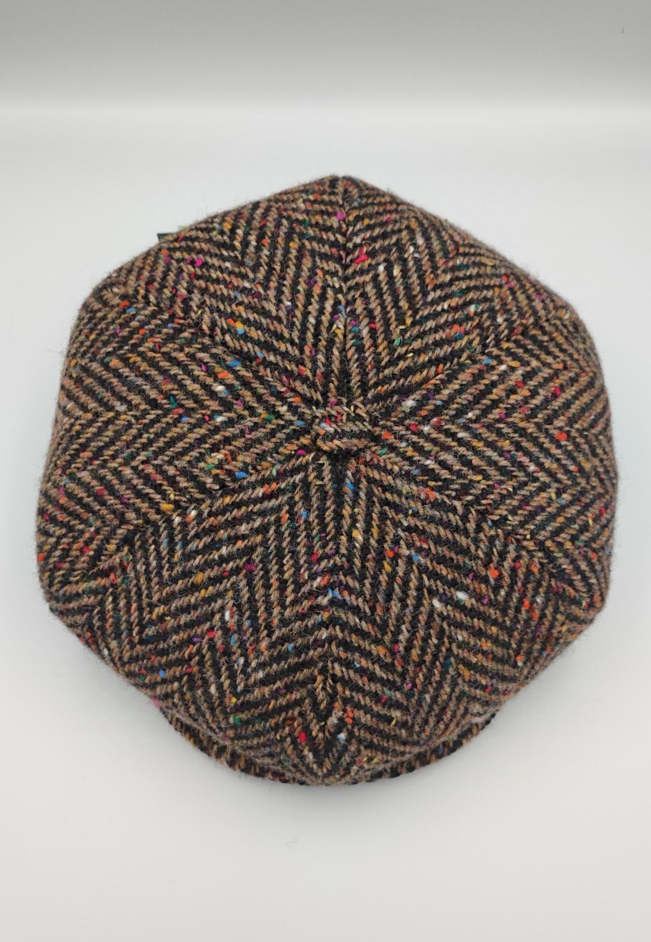 Casquette irlandaise tweed chiné