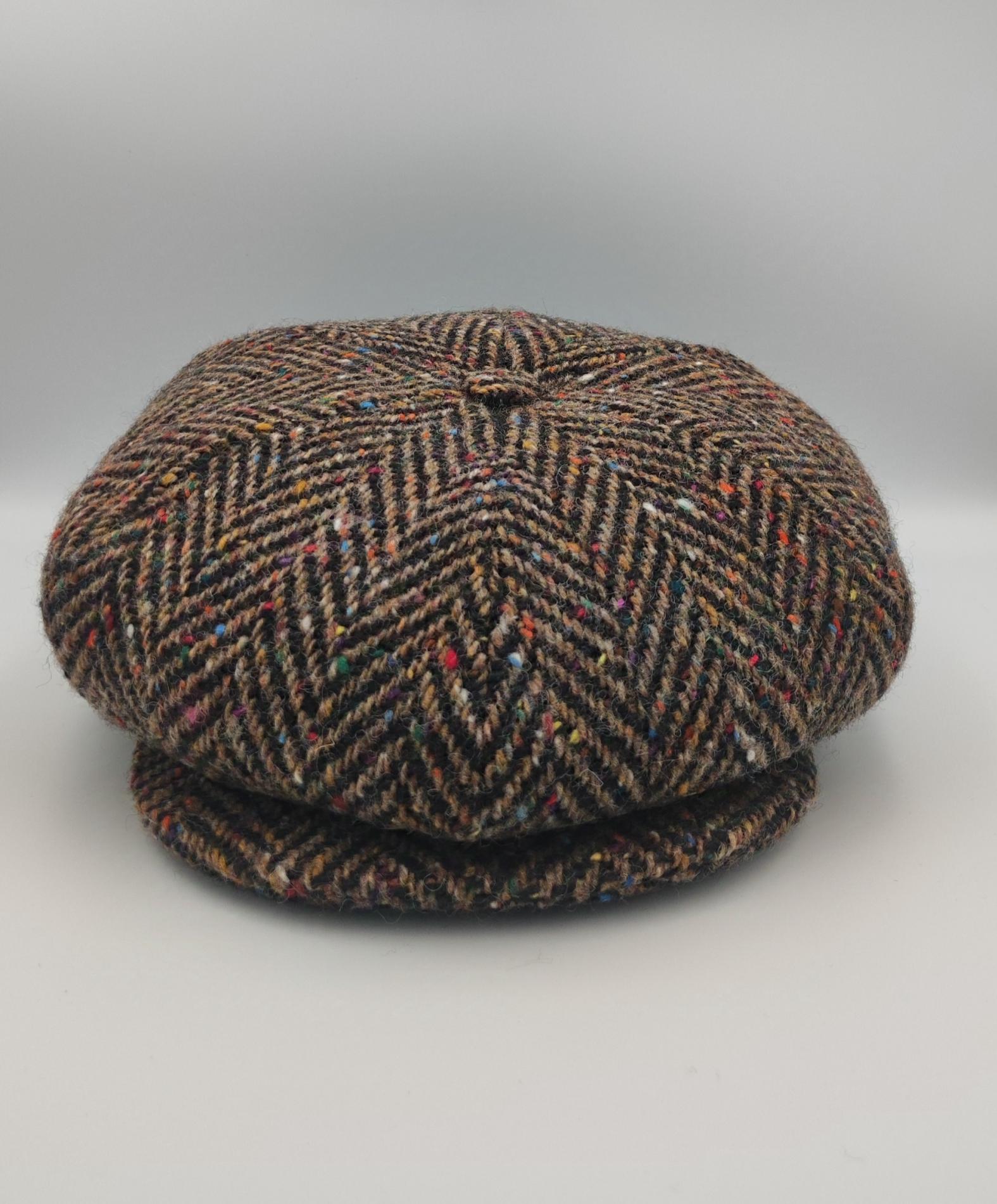 Casquette irlandaise tweed chiné