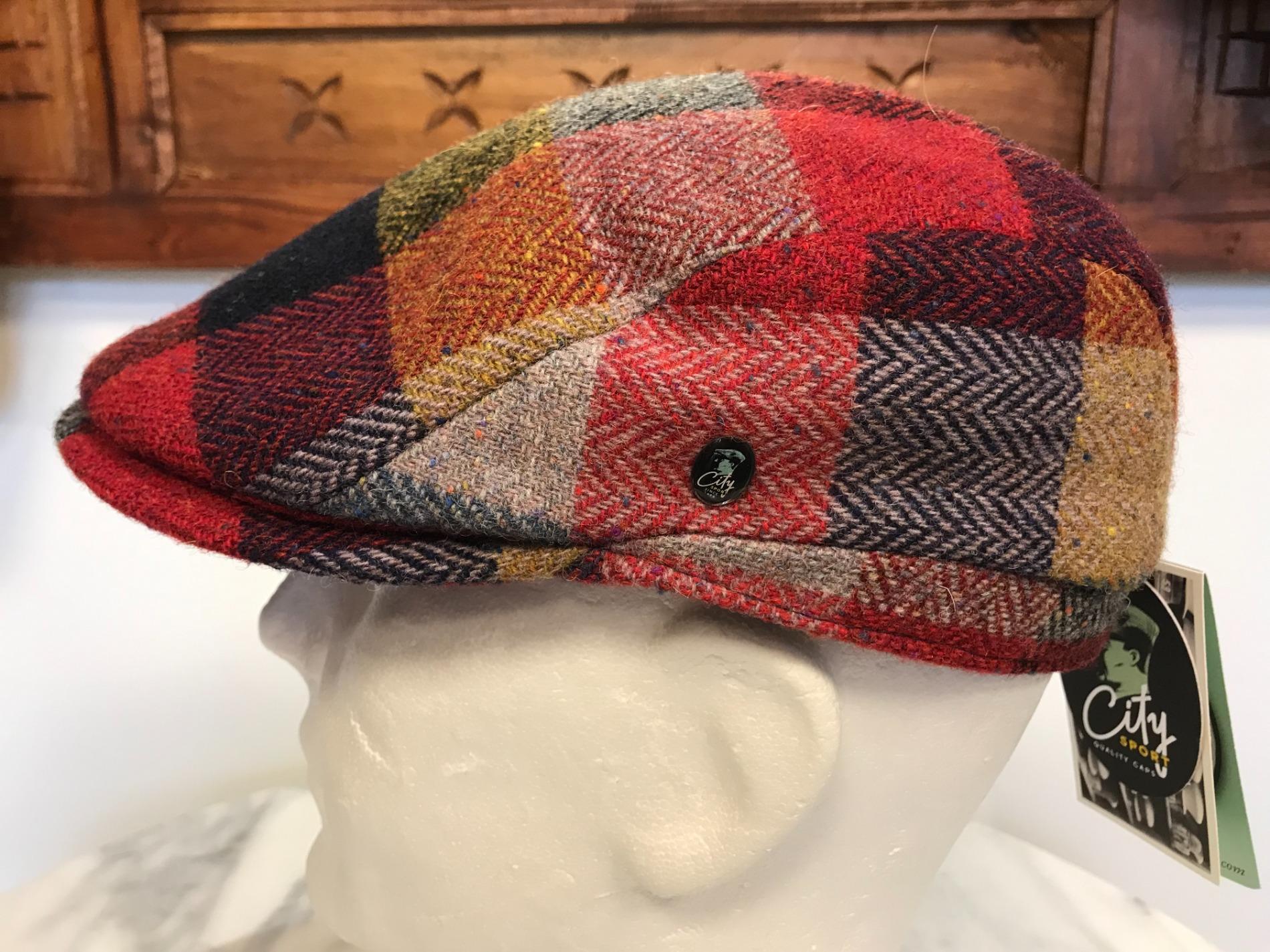 Casquette plate carreaux