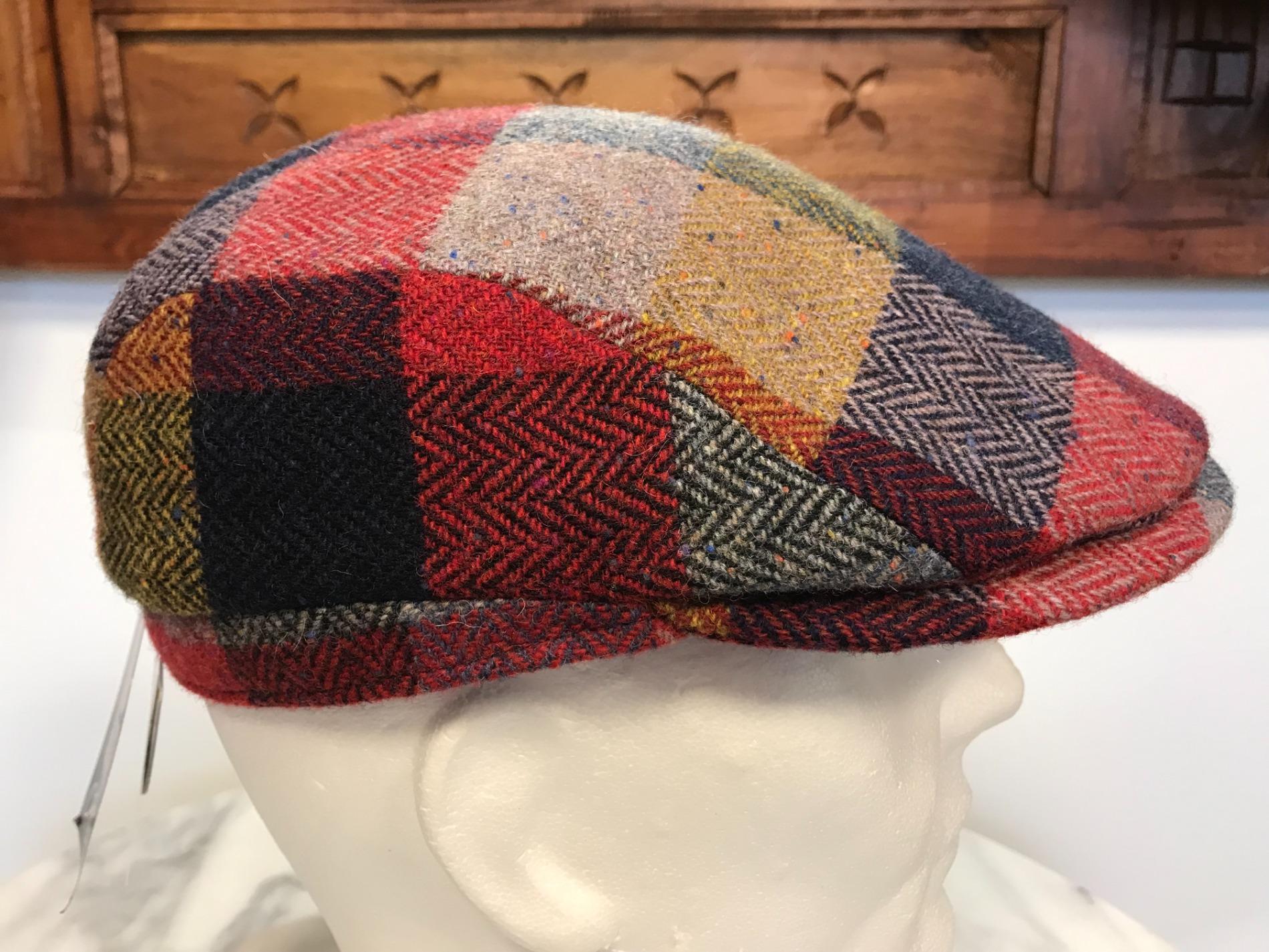 Casquette plate carreaux