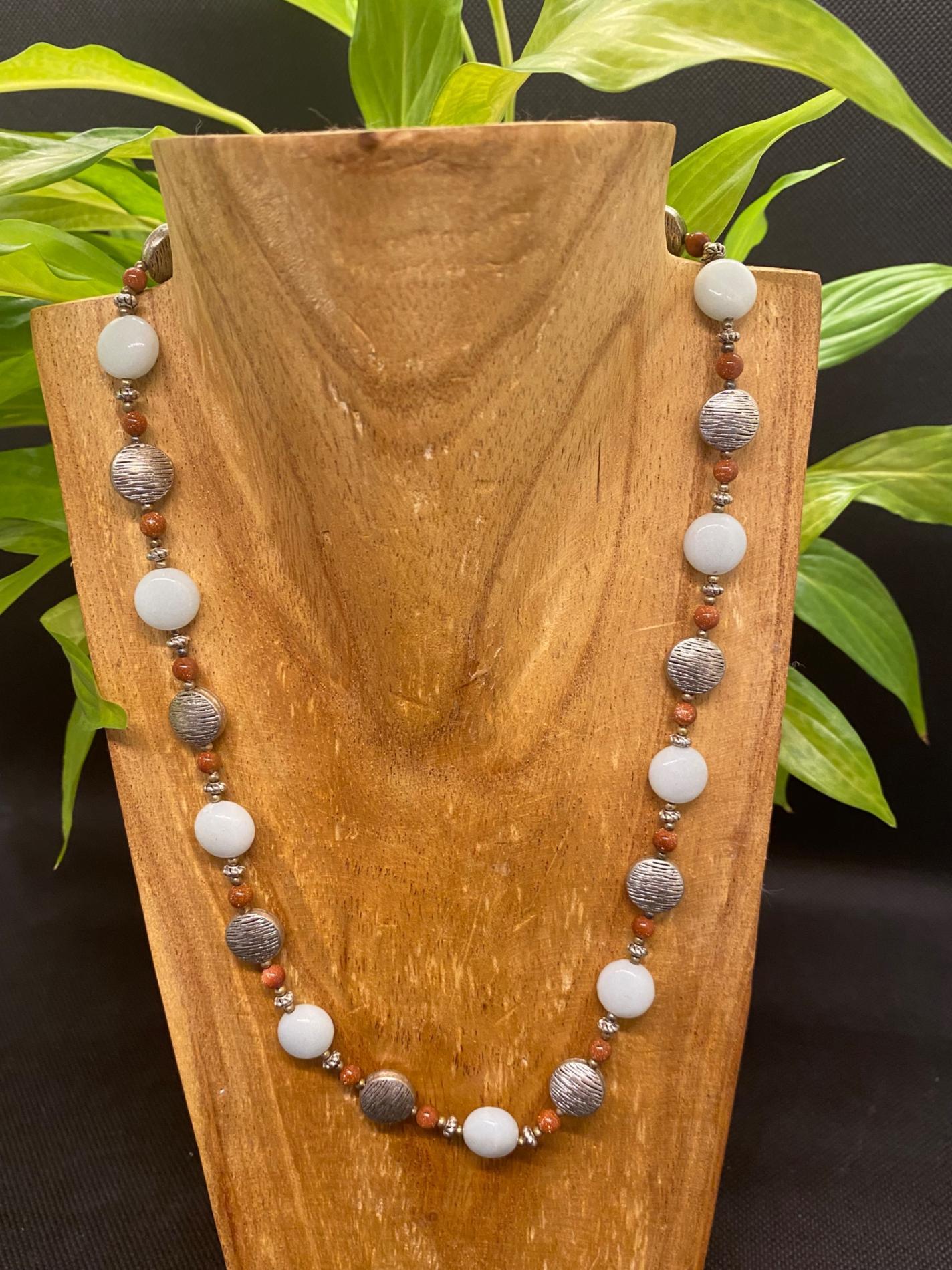 Collier amazonite pierre de sable