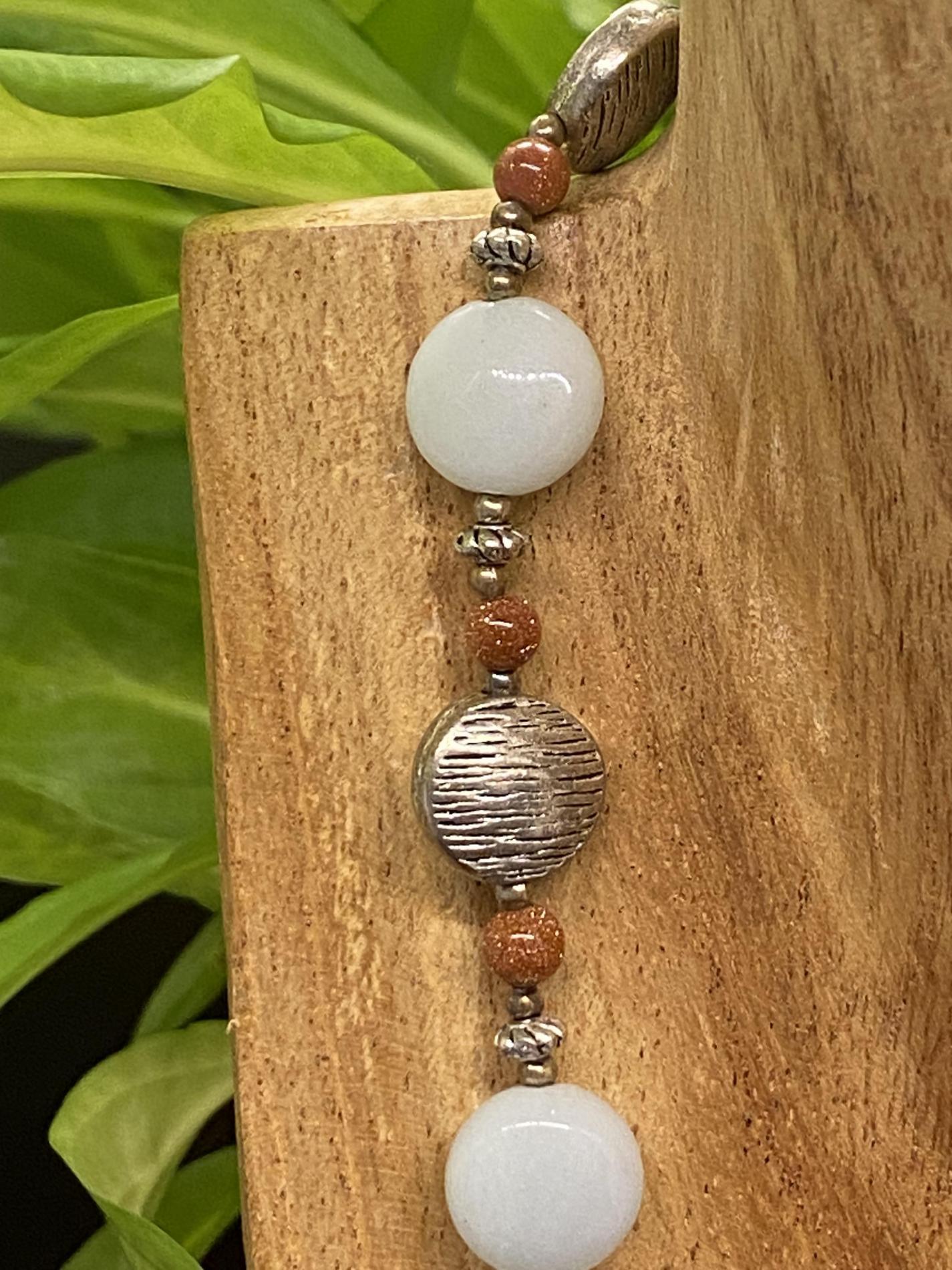 Collier amazonite pierre de sable