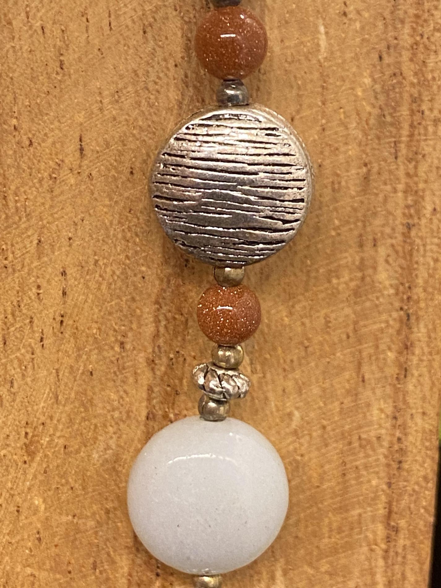 Collier amazonite pierre de sable