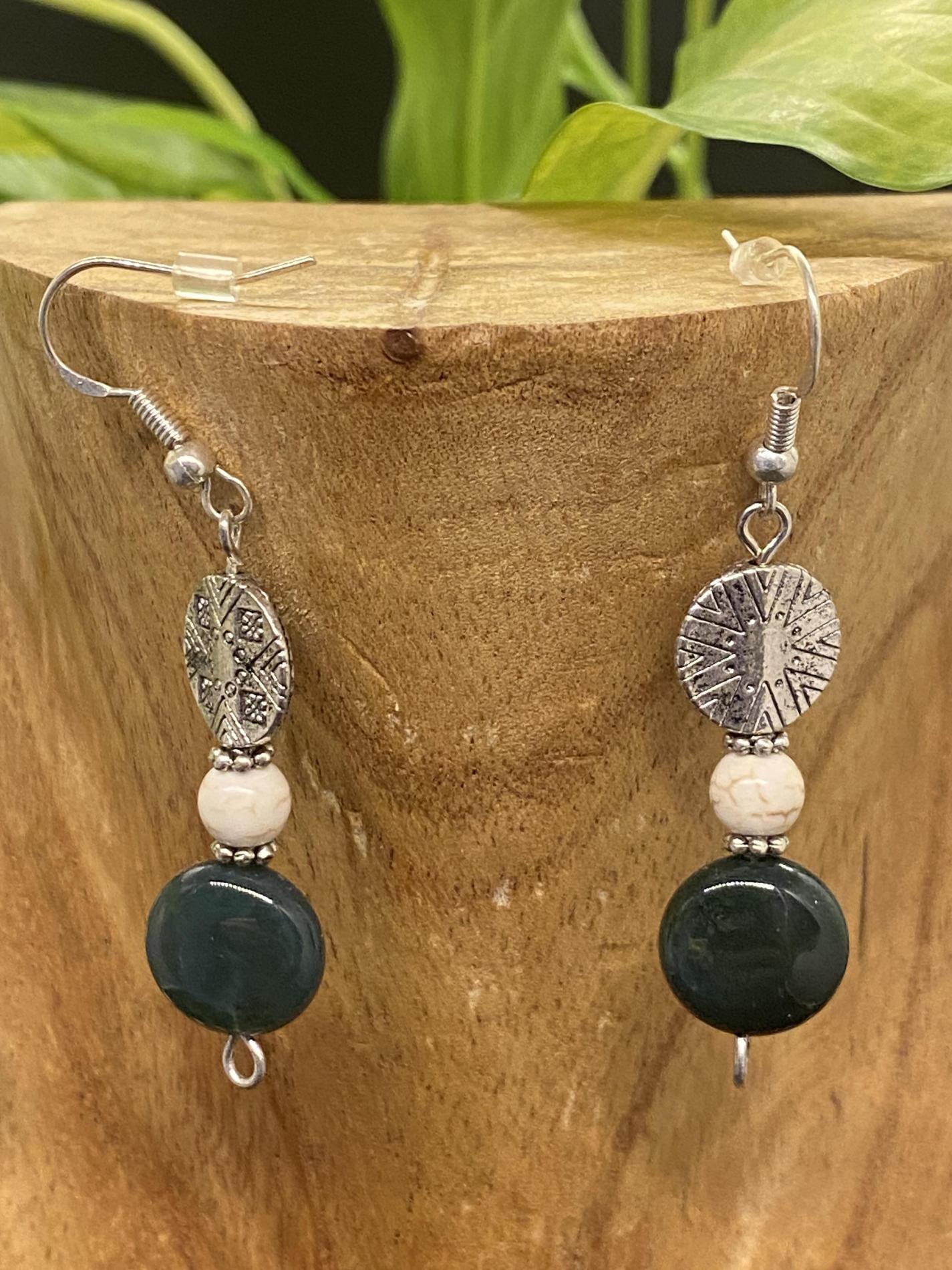 Parure agate indienne howlite