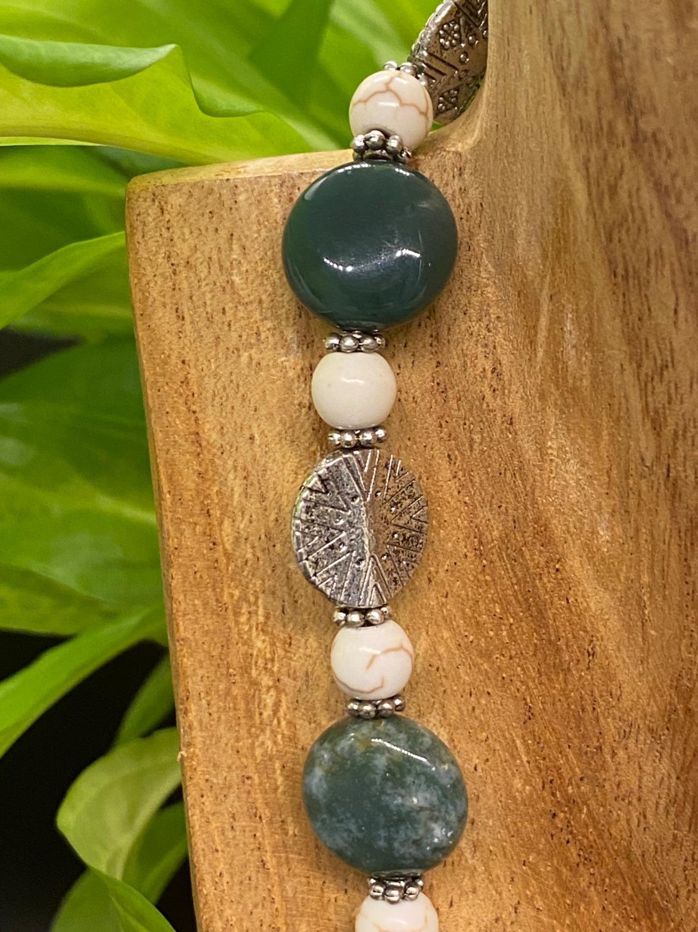 Parure agate indienne howlite