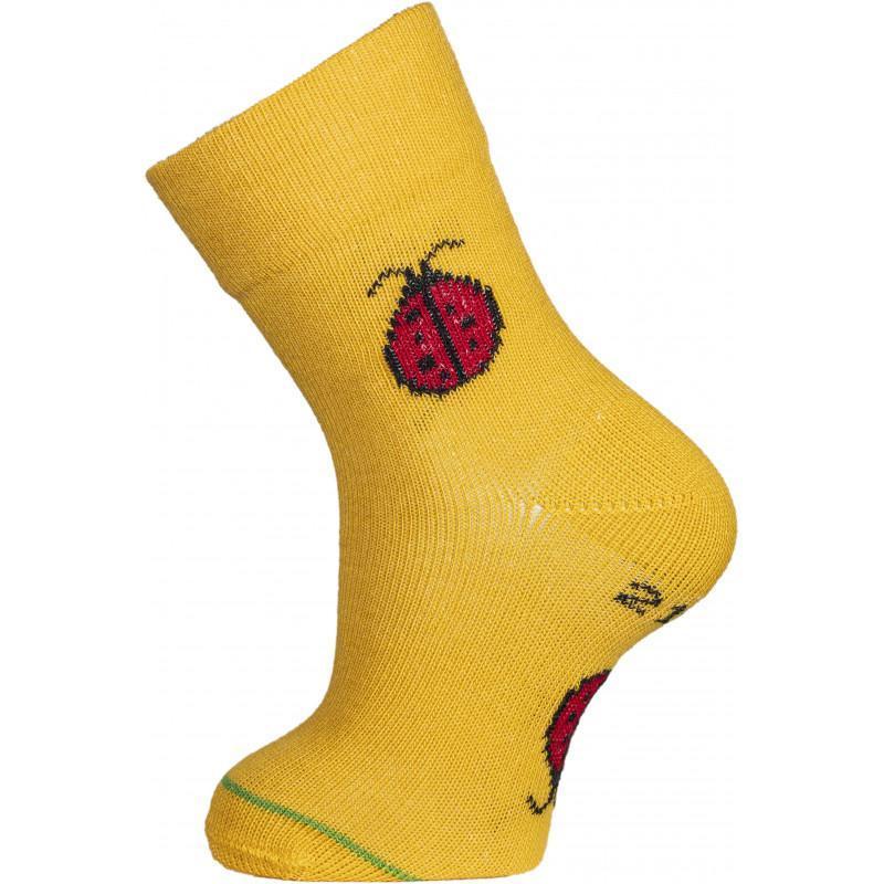 Chaussettes enfant coton bio jaune