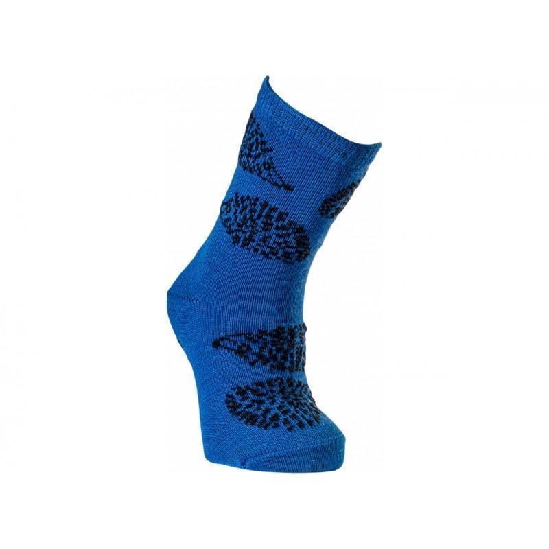 Chaussettes enfant laine bleu
