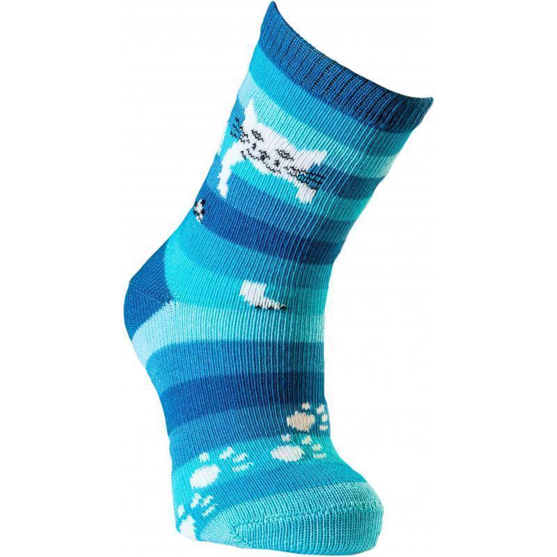 Chaussettes enfant coton bleu