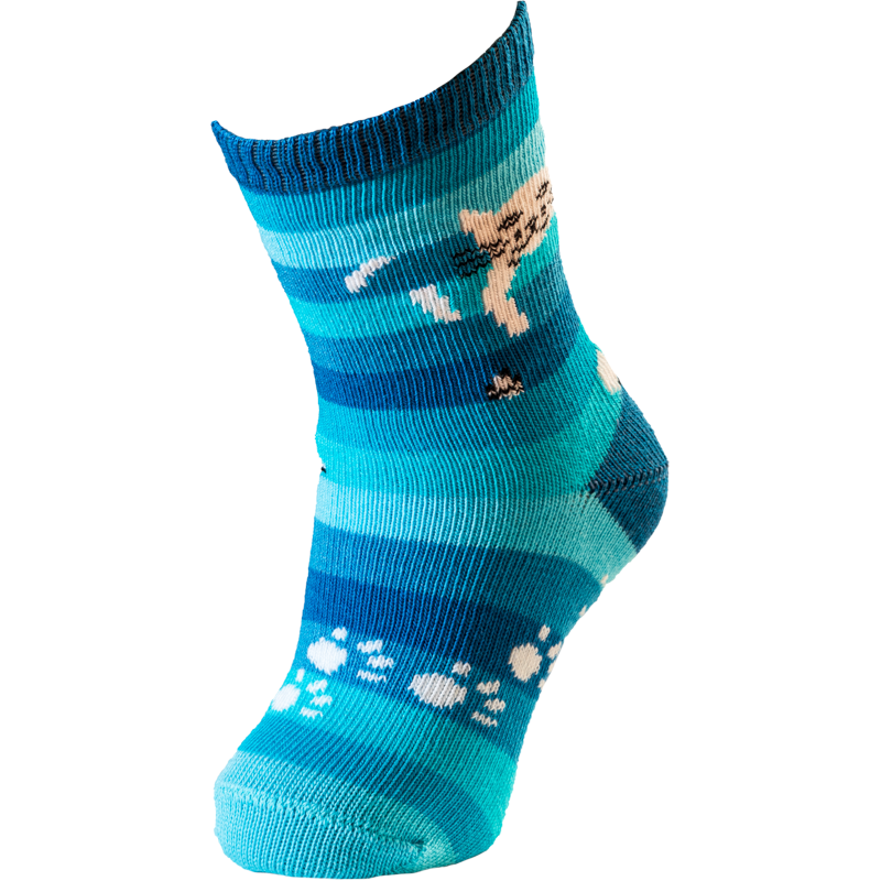 Chaussettes enfant coton bleu
