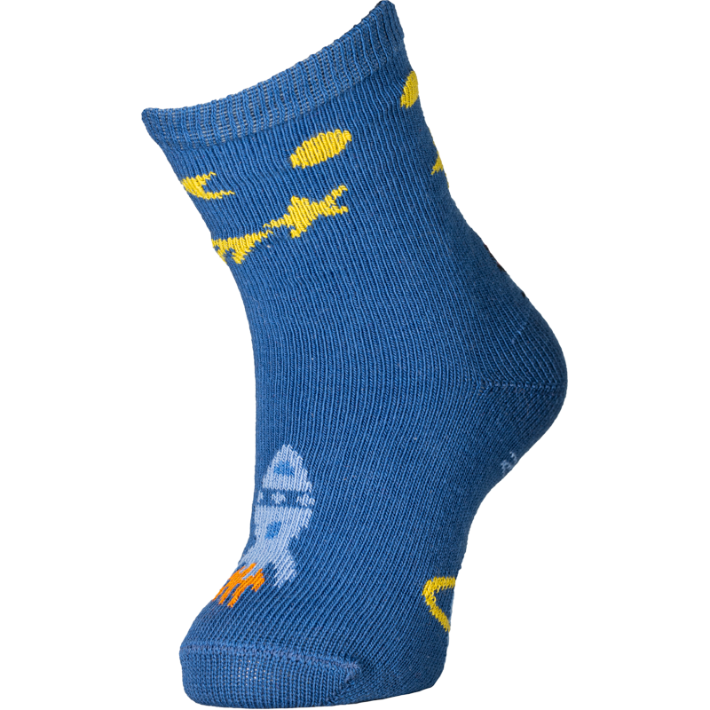 Chaussettes enfant coton bleu