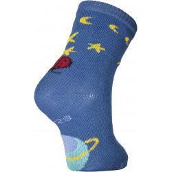 Chaussettes enfant coton bleu