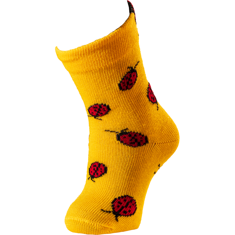 Chaussettes enfant coton jaune