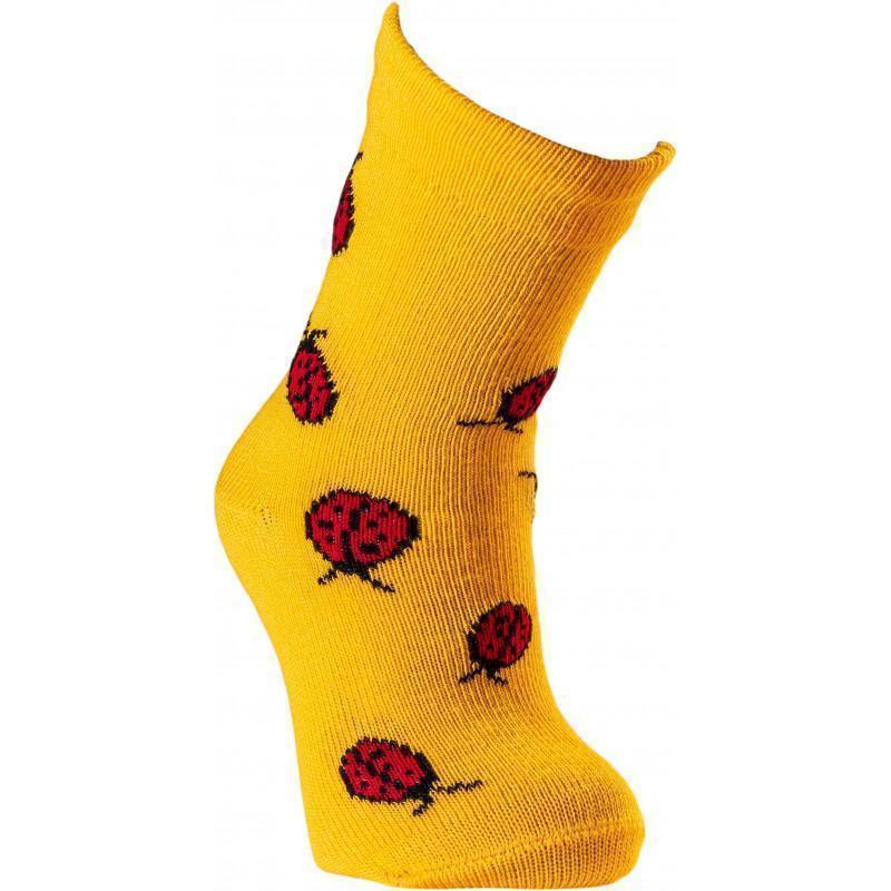 Chaussettes enfant coton jaune