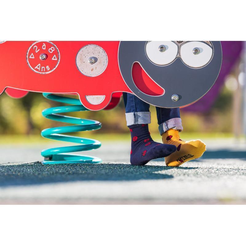 Chaussettes enfant coton marine