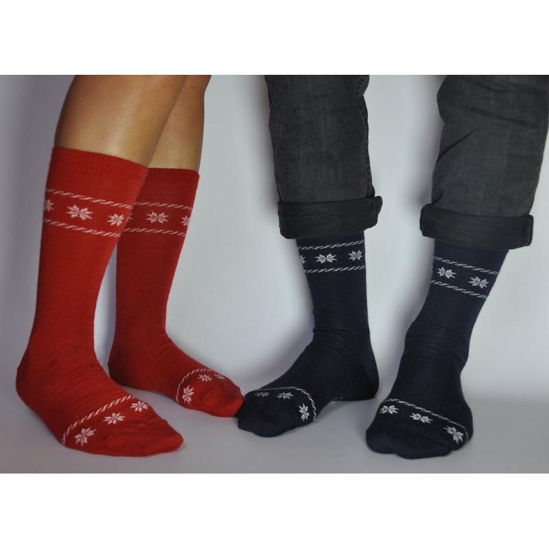 Chaussettes laine mérinos gris