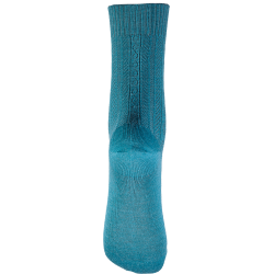 Chaussettes femme en laine maille ancienne bleu