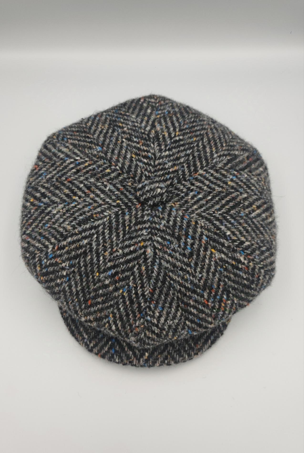Casquette irlandaise tweed chiné