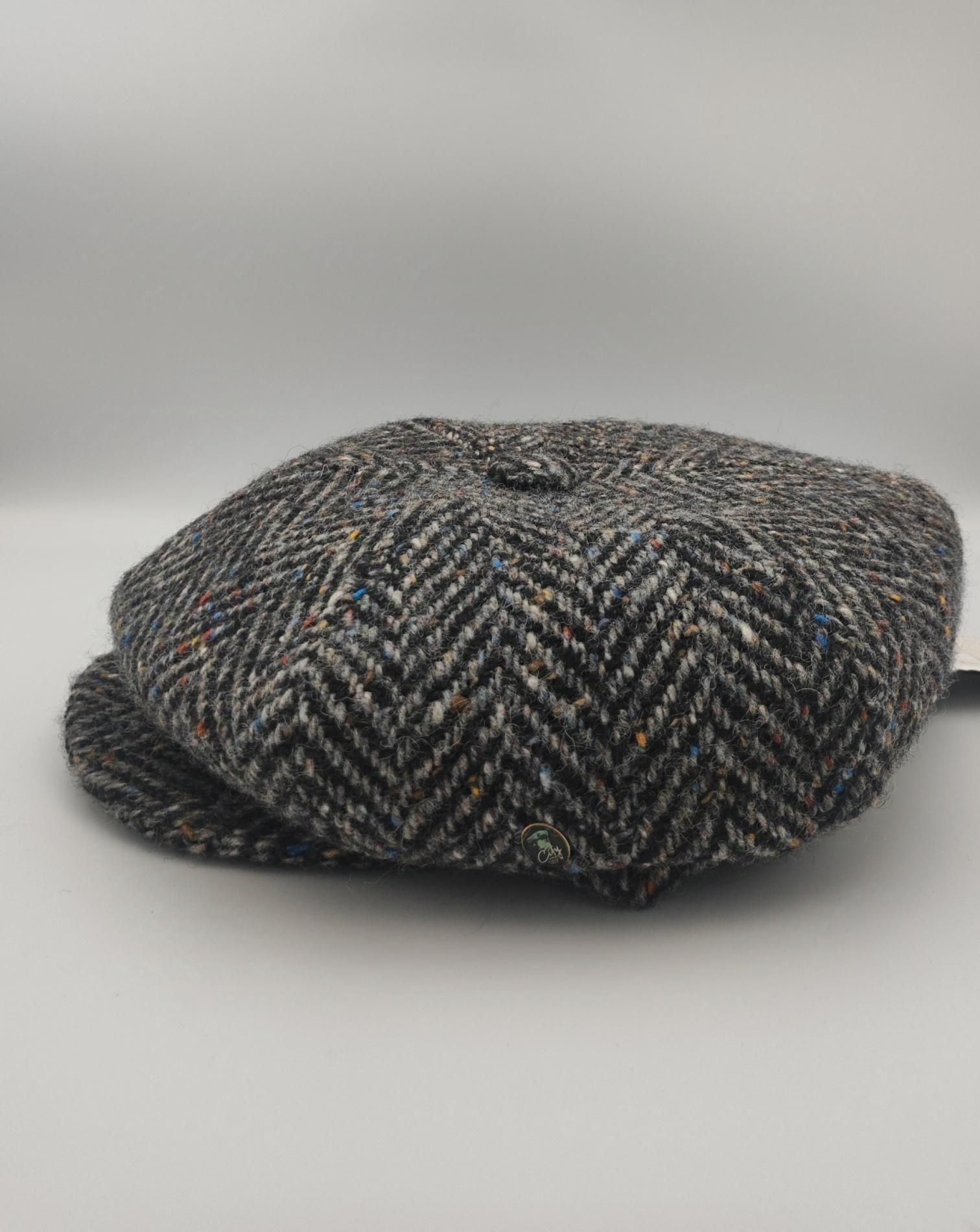 Casquette irlandaise tweed chiné