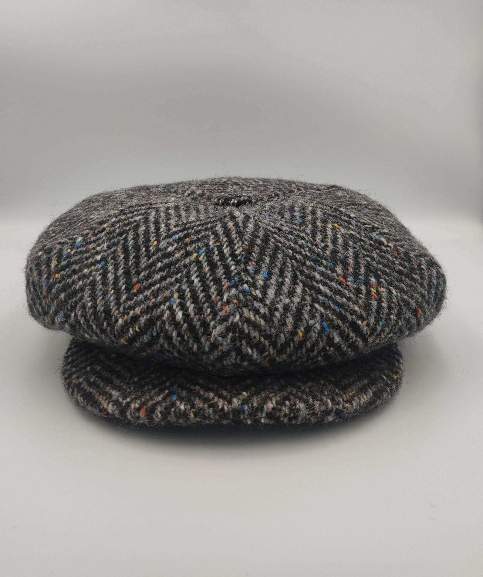 Casquette irlandaise tweed chiné