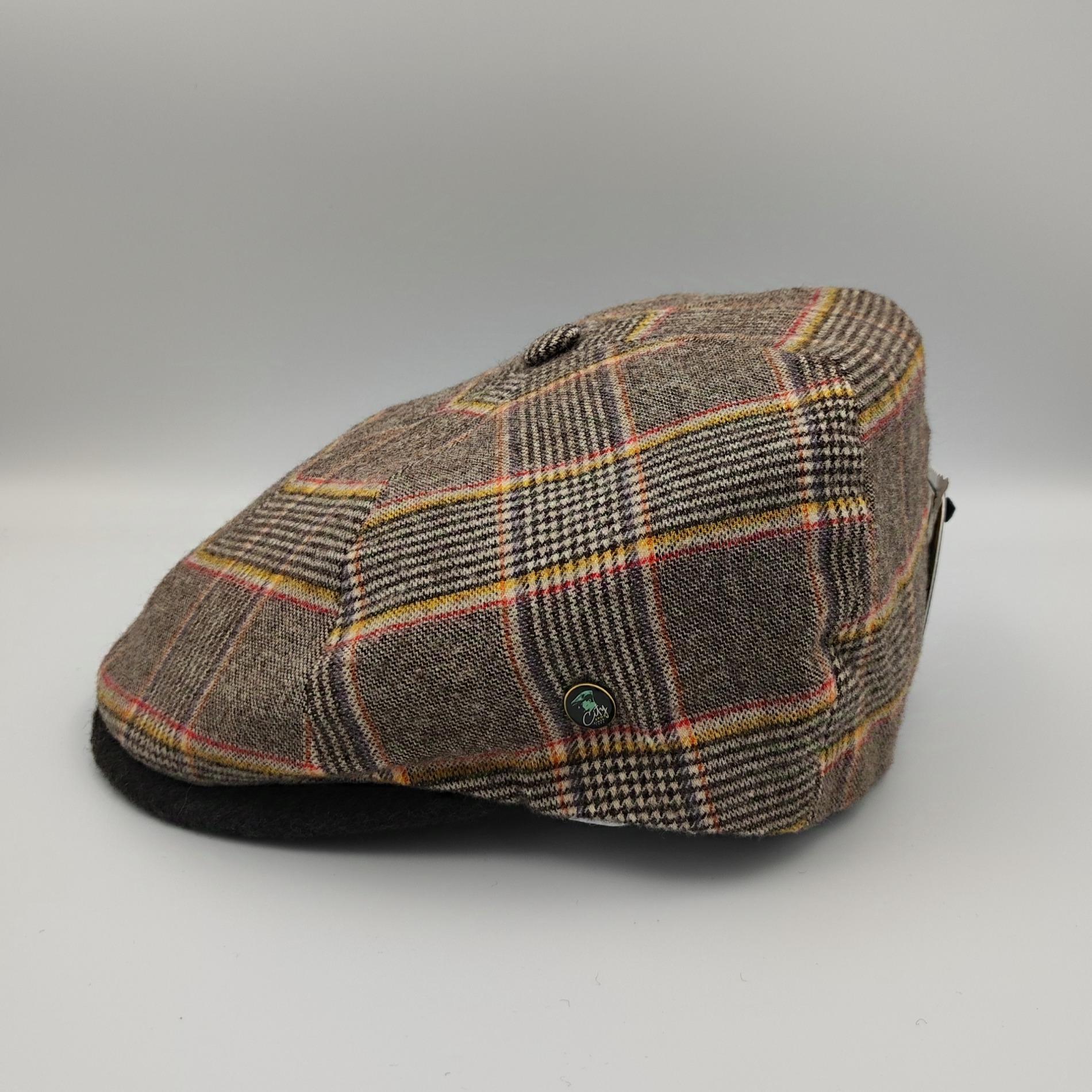 Casquette plate écossais