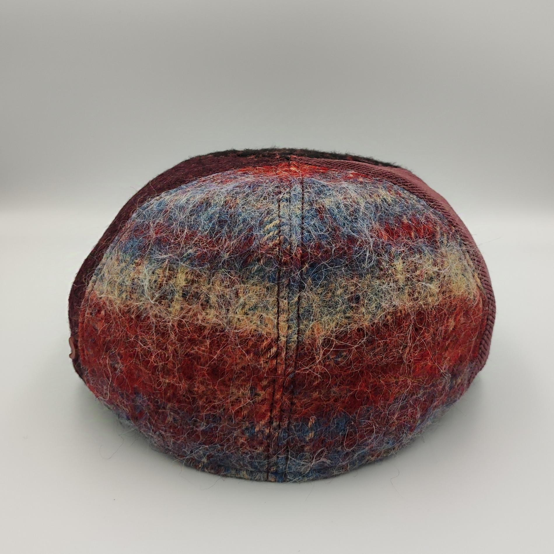 Casquette plate fantaisie bordeaux