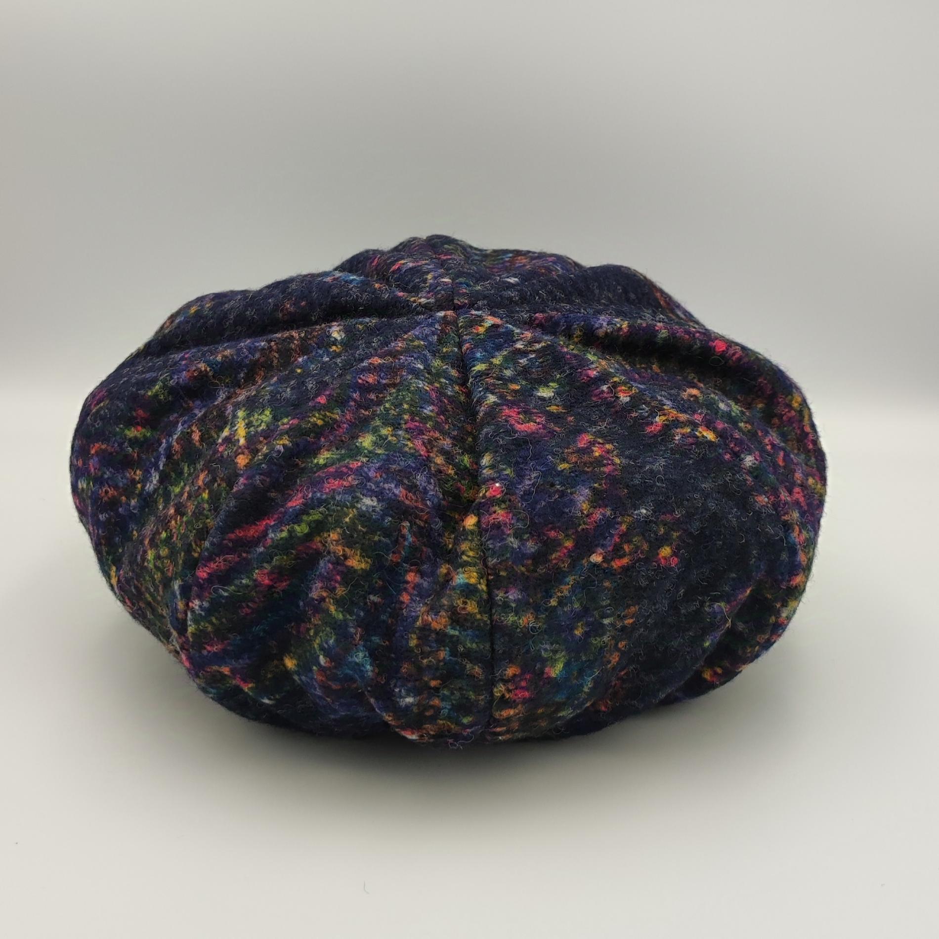 Casquette gavroche marine/ multicolore