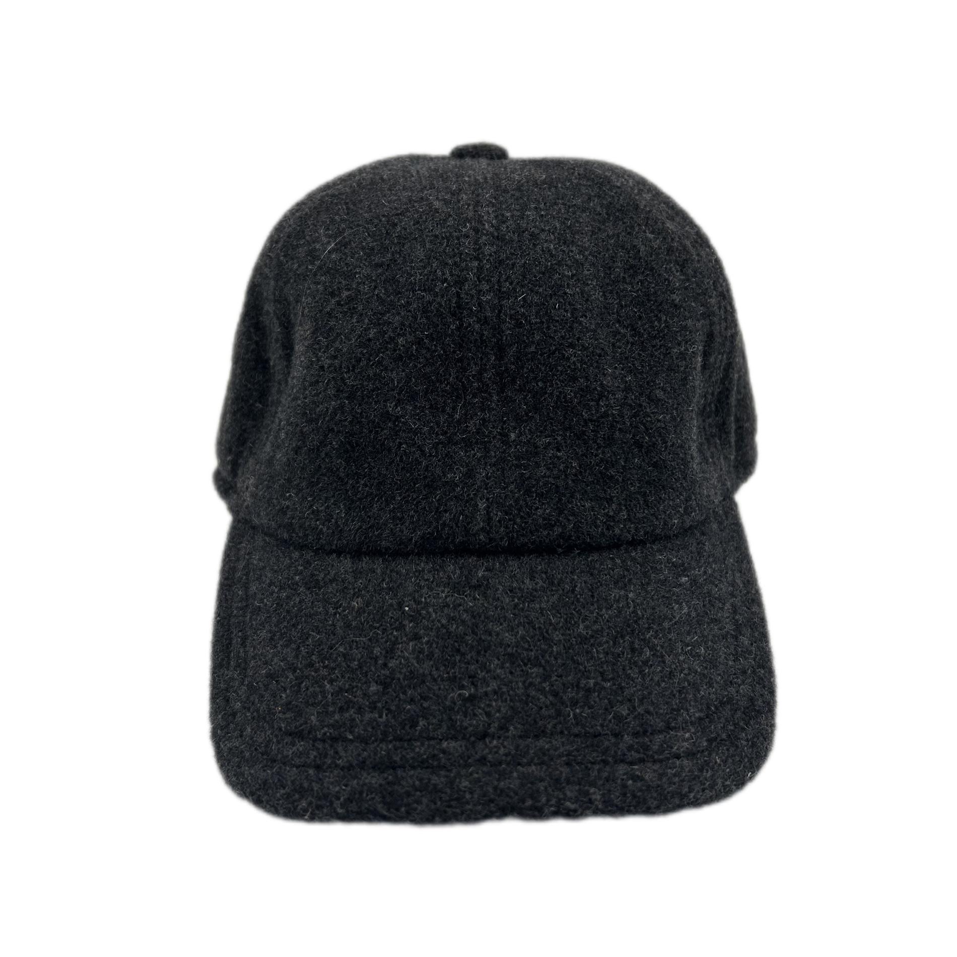 Casquette baseball laine noir