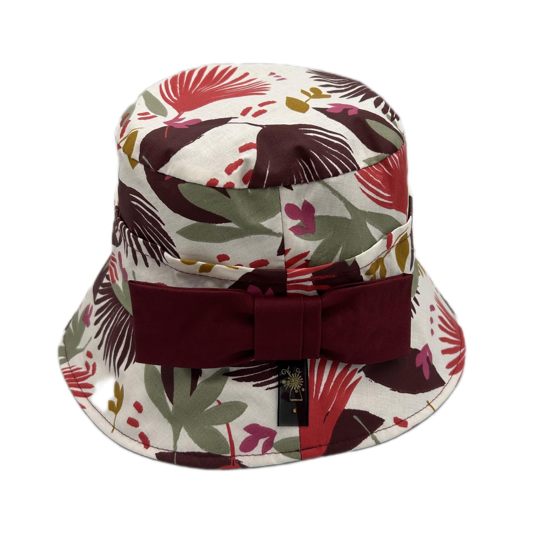Chapeau de pluie motif fleuris