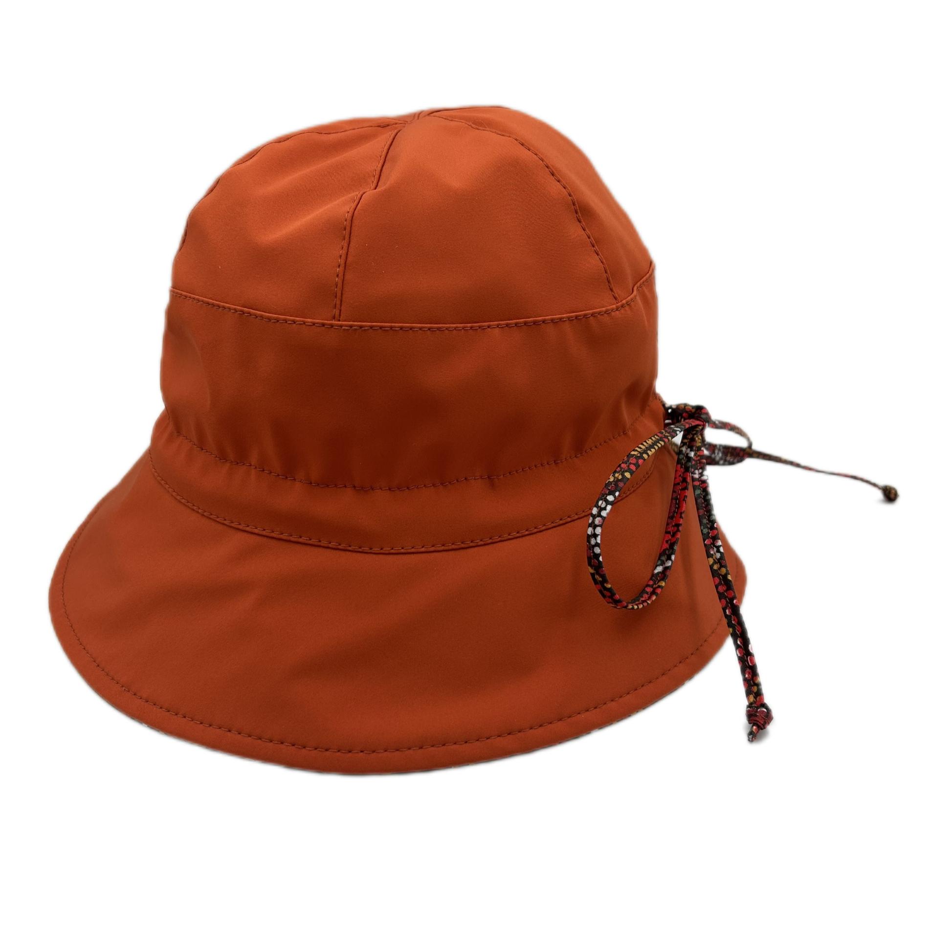 Chapeau de pluie réglable brique