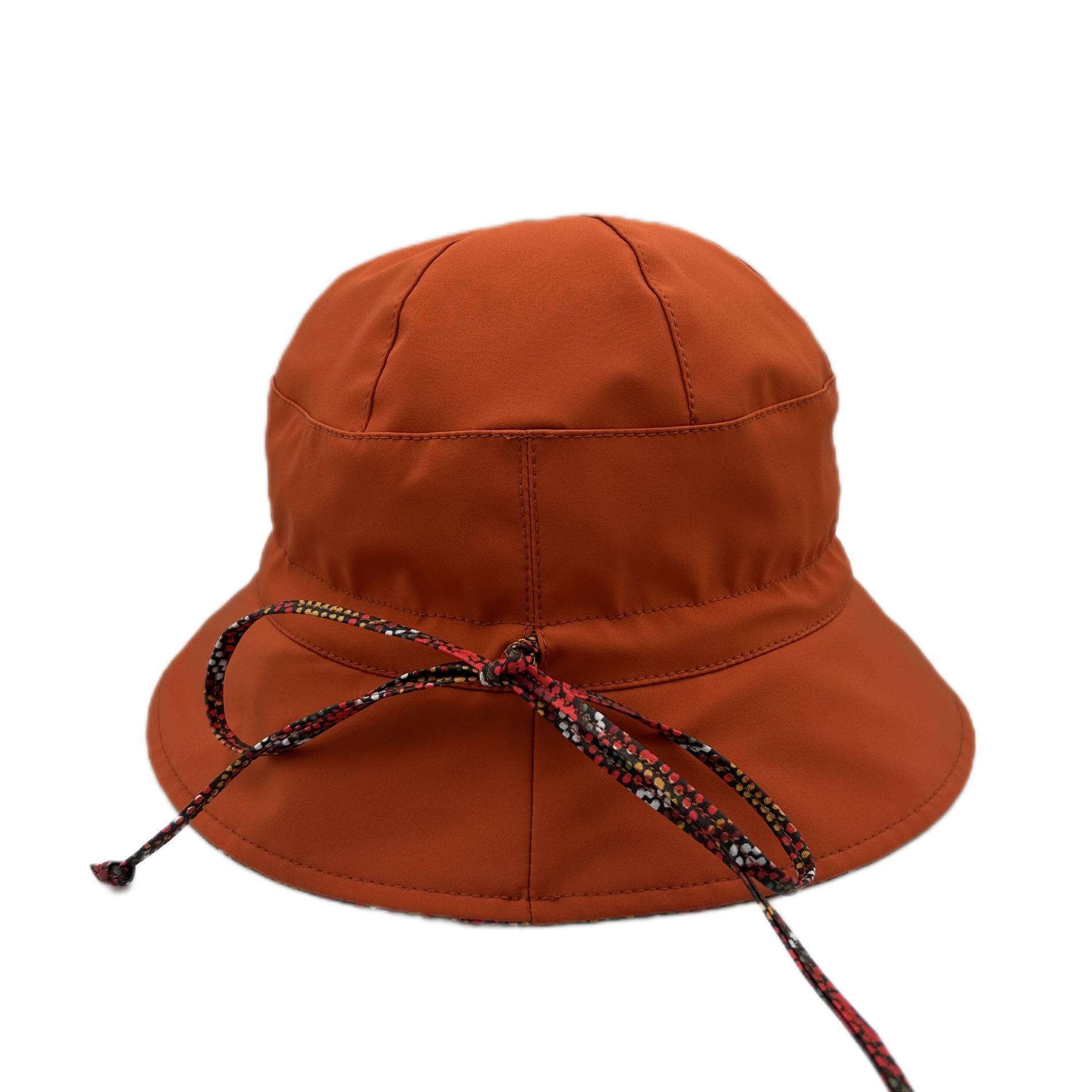 Chapeau de pluie réglable brique