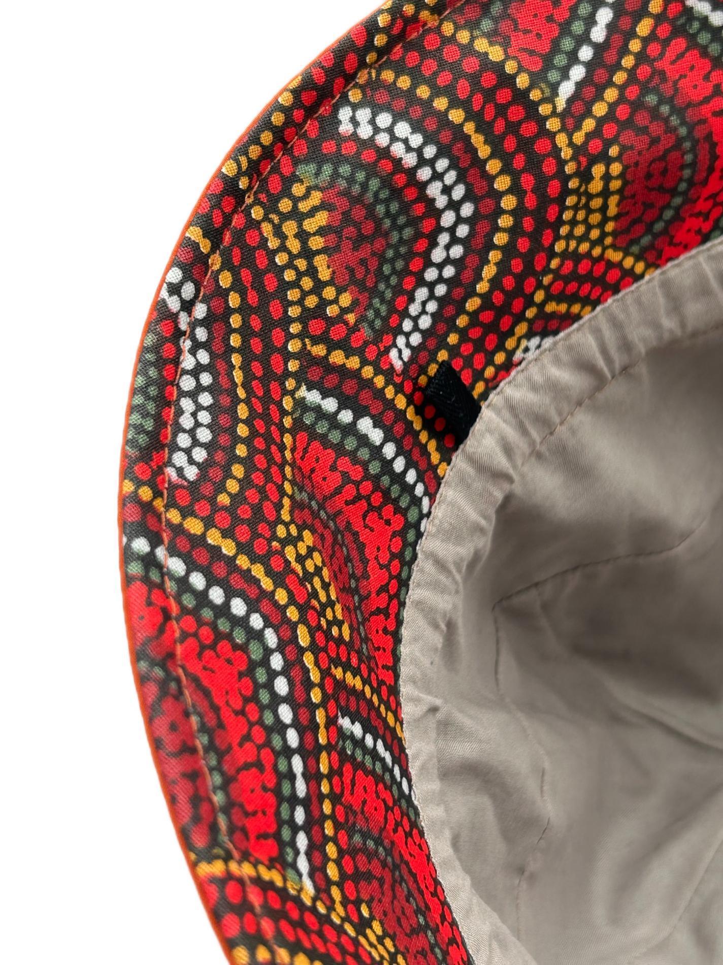 Chapeau de pluie réglable brique