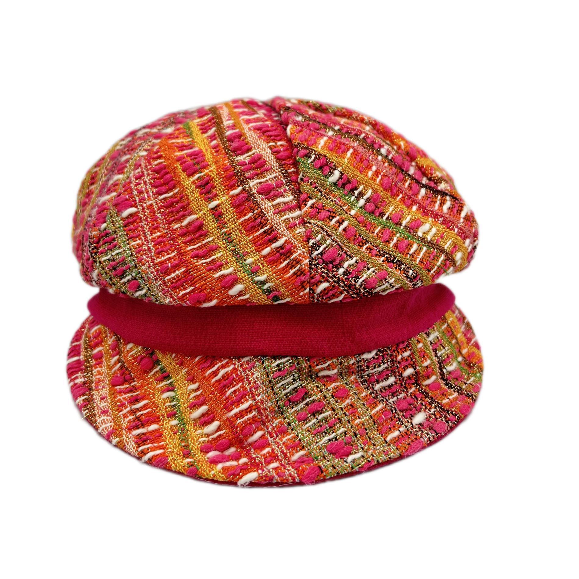Casquette gavroche multicolore
