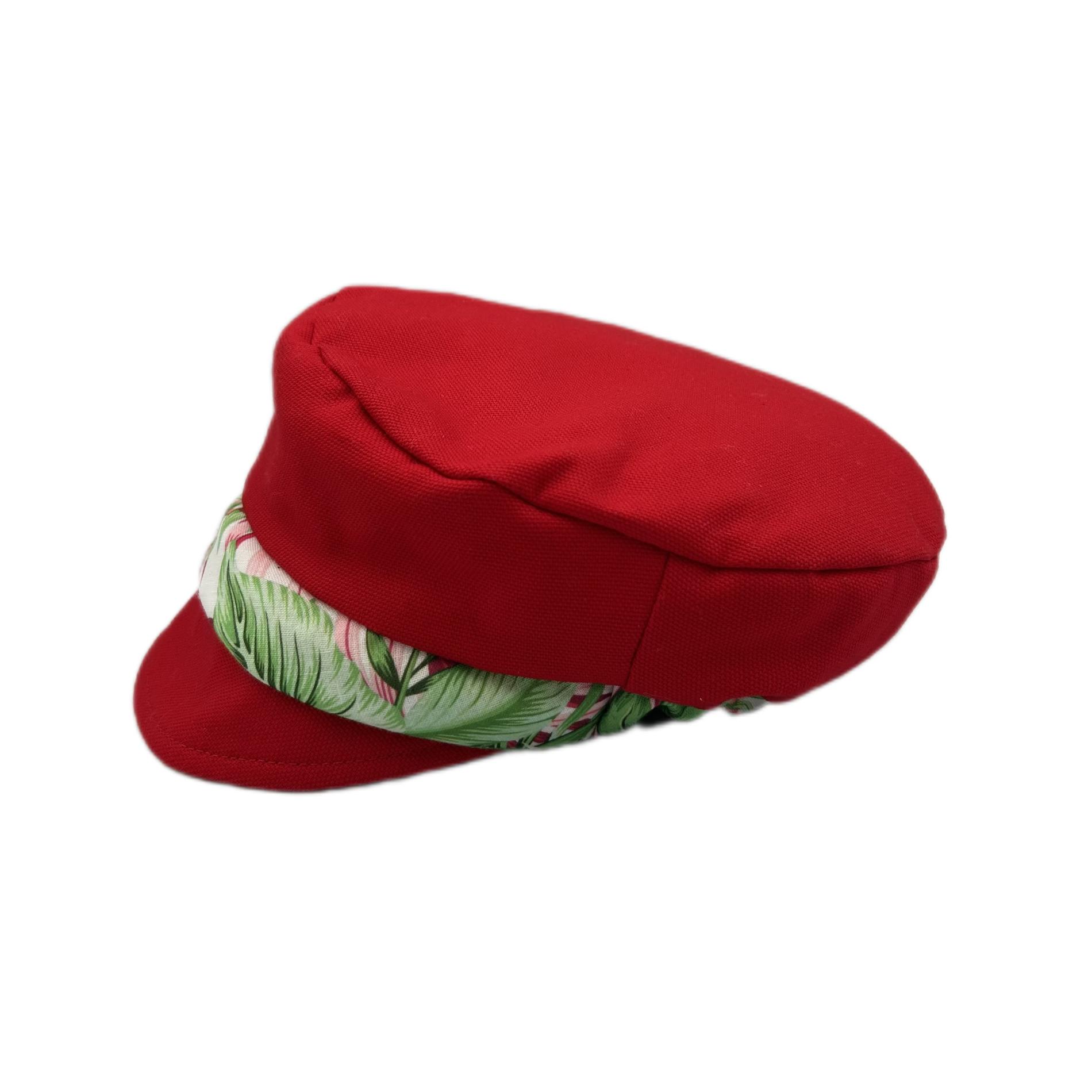 Casquette marin rouge