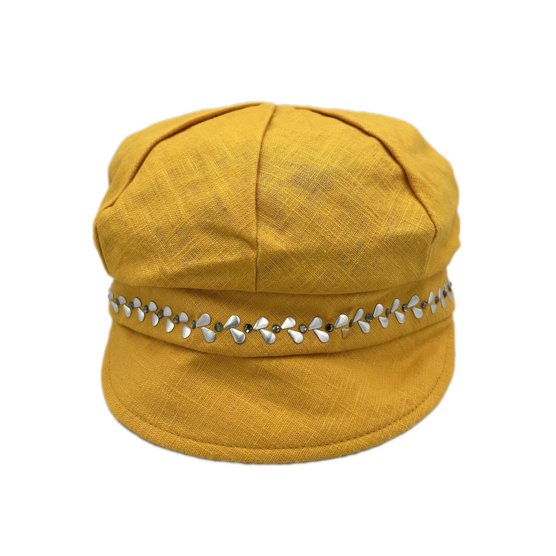 Casquette gavroche jaune