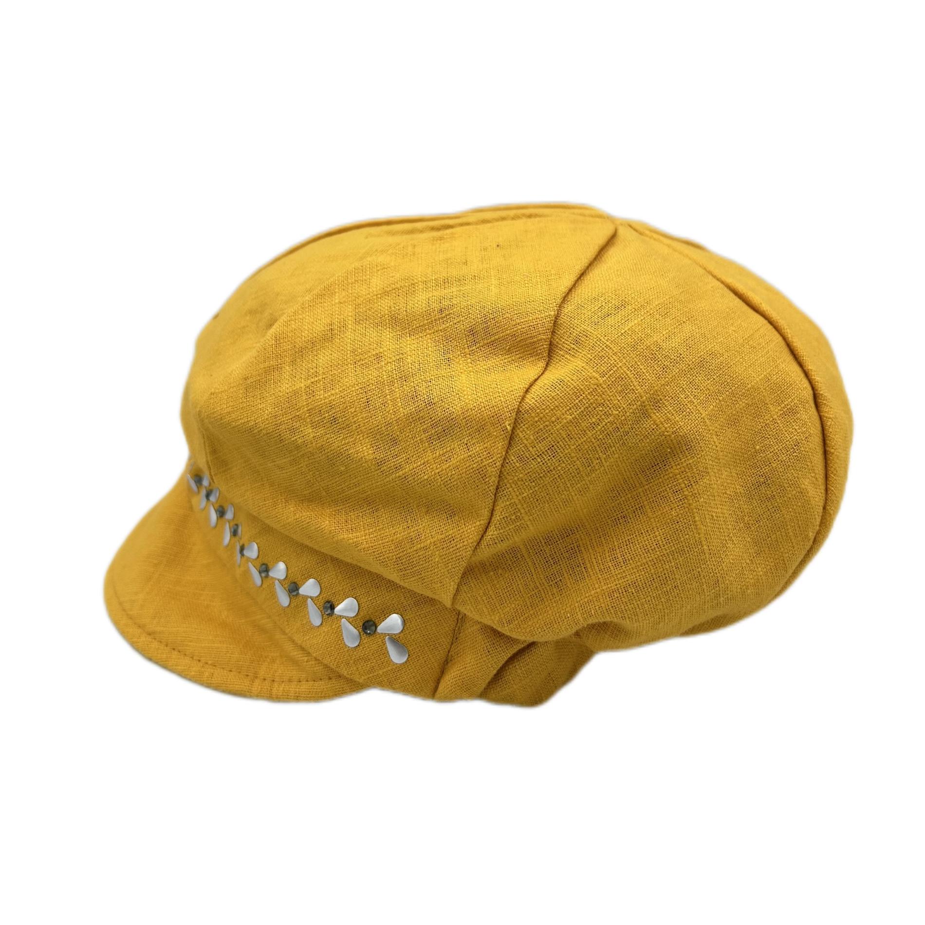 Casquette gavroche jaune