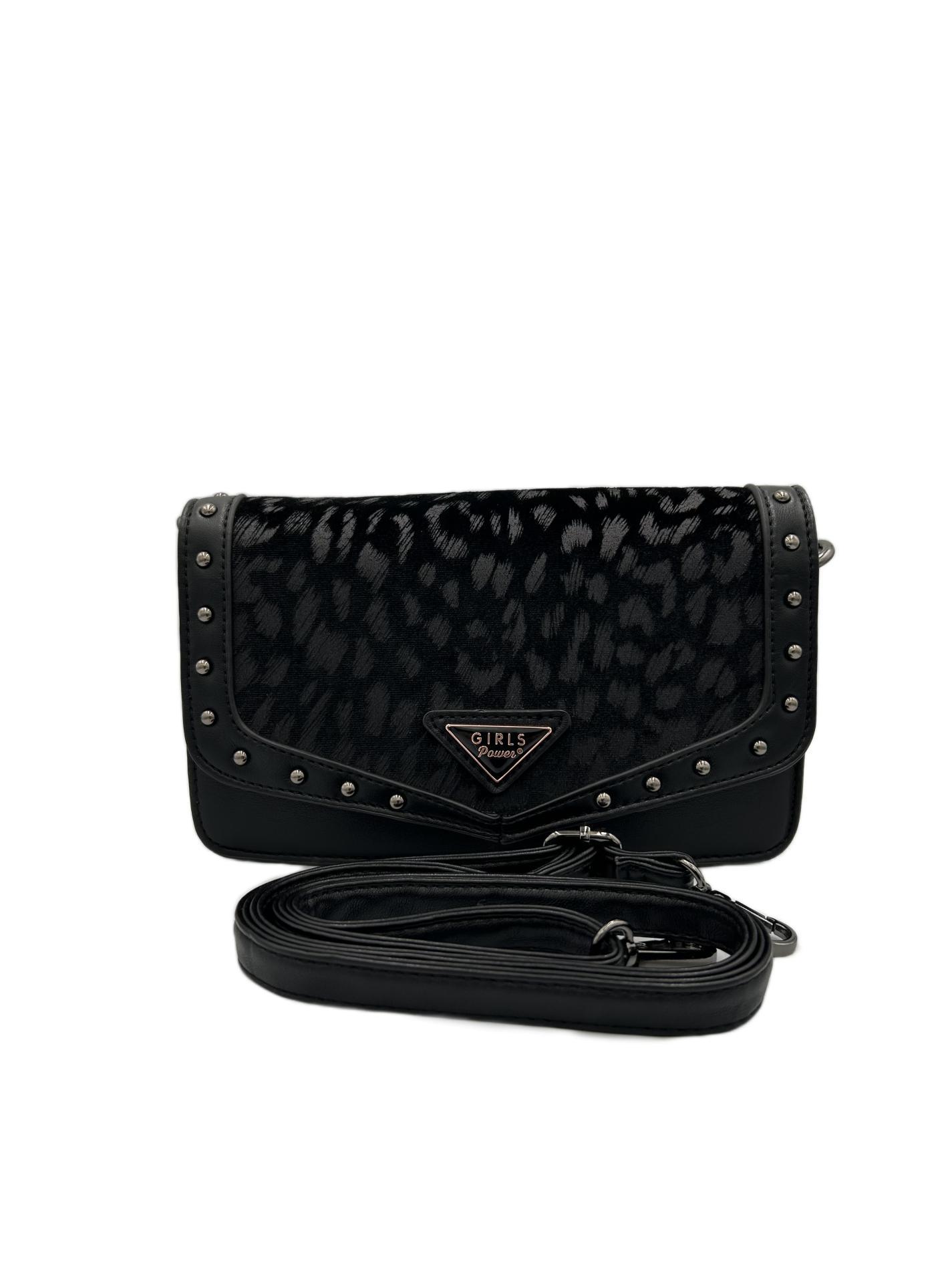 Sac noir léopard