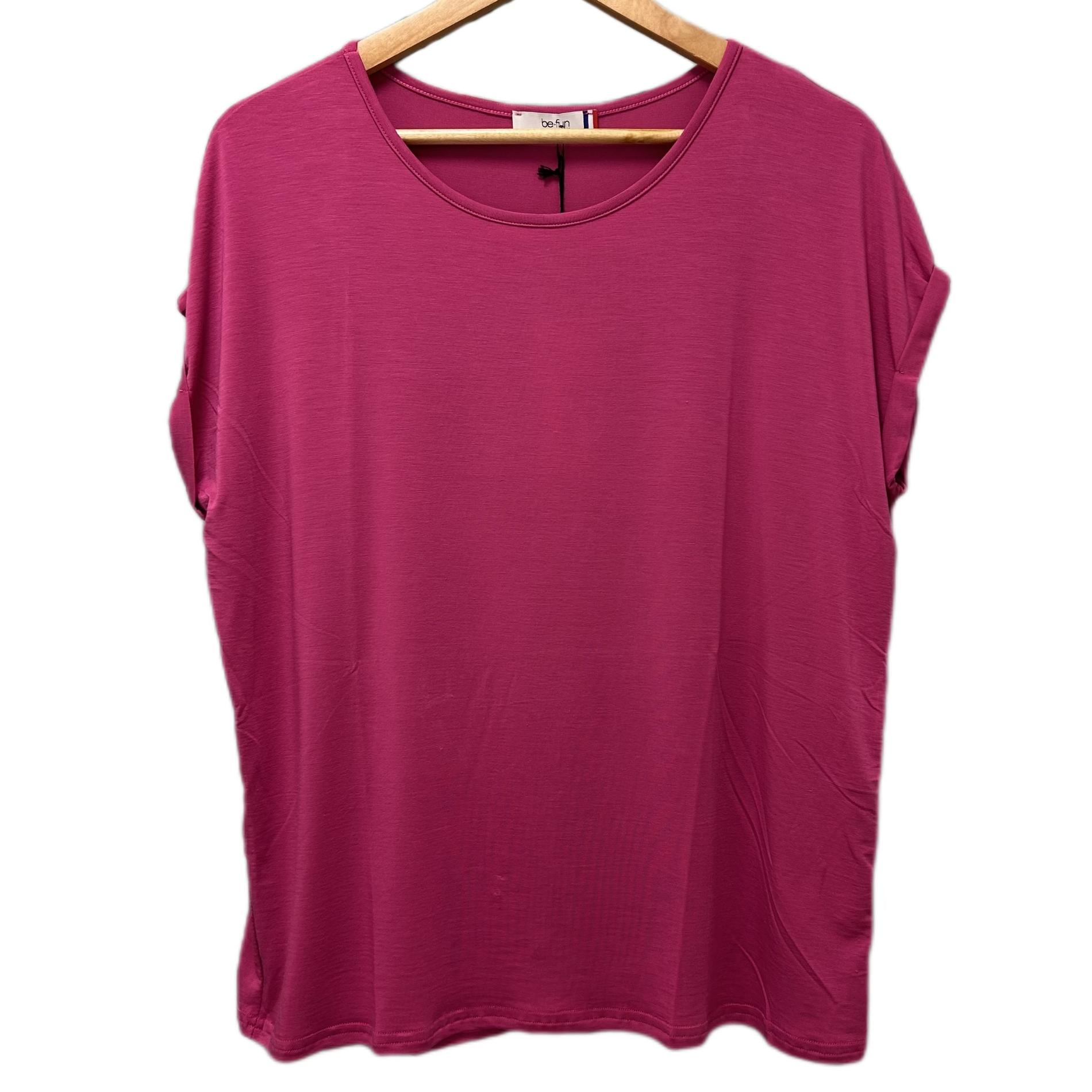 T-shirt manche courte retroussé