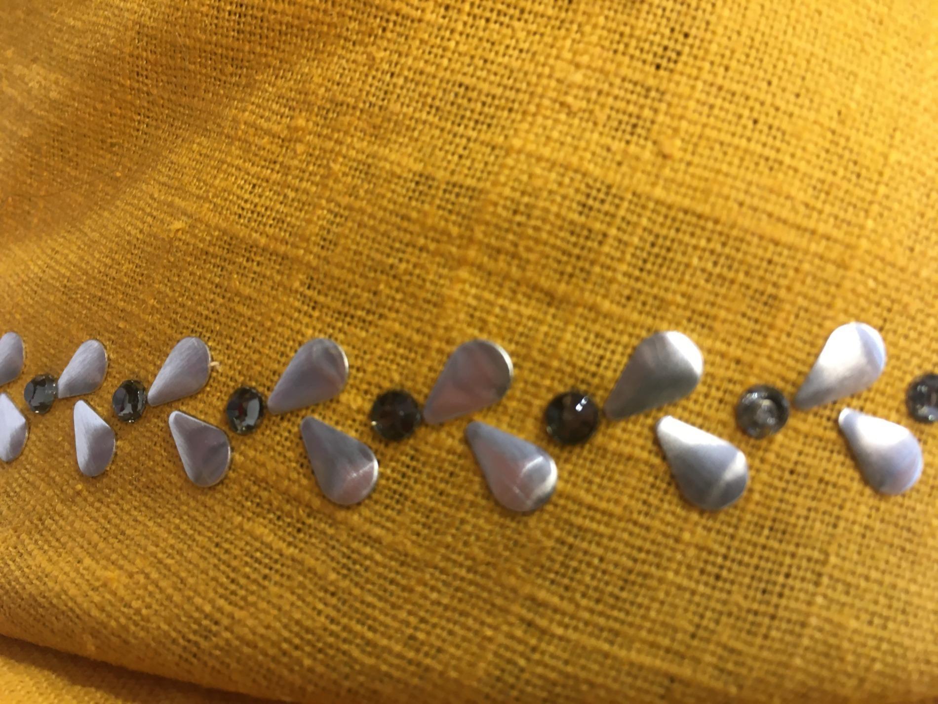 Chapeau cloche lin jaune