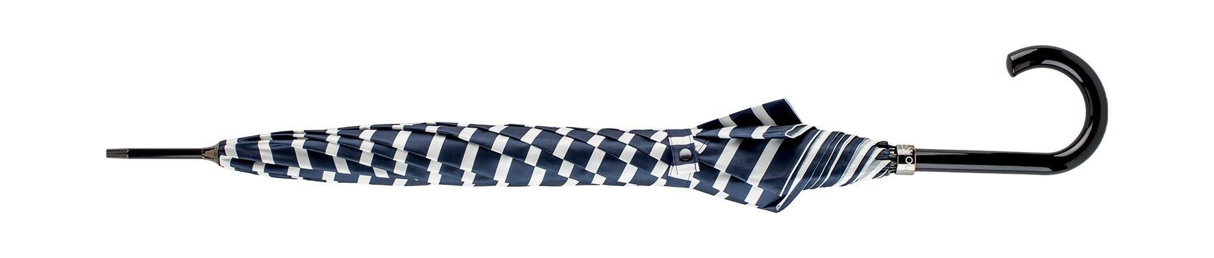 Parapluie canne Marinière marine