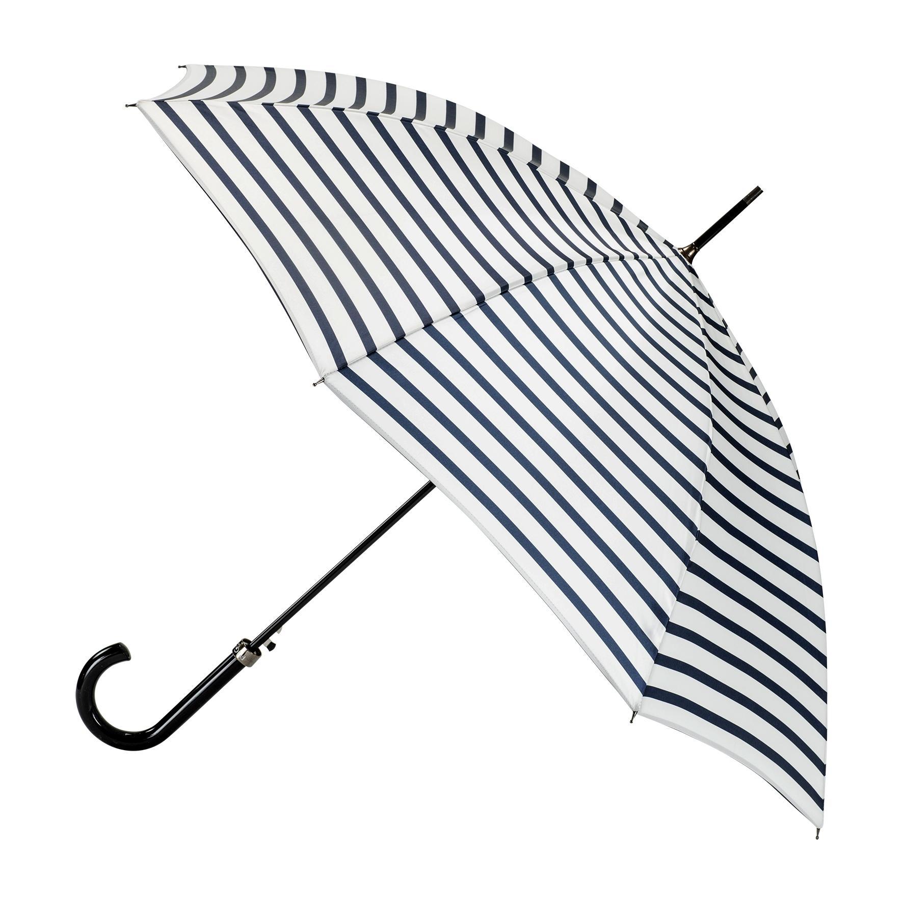 Parapluie canne Marinière écru