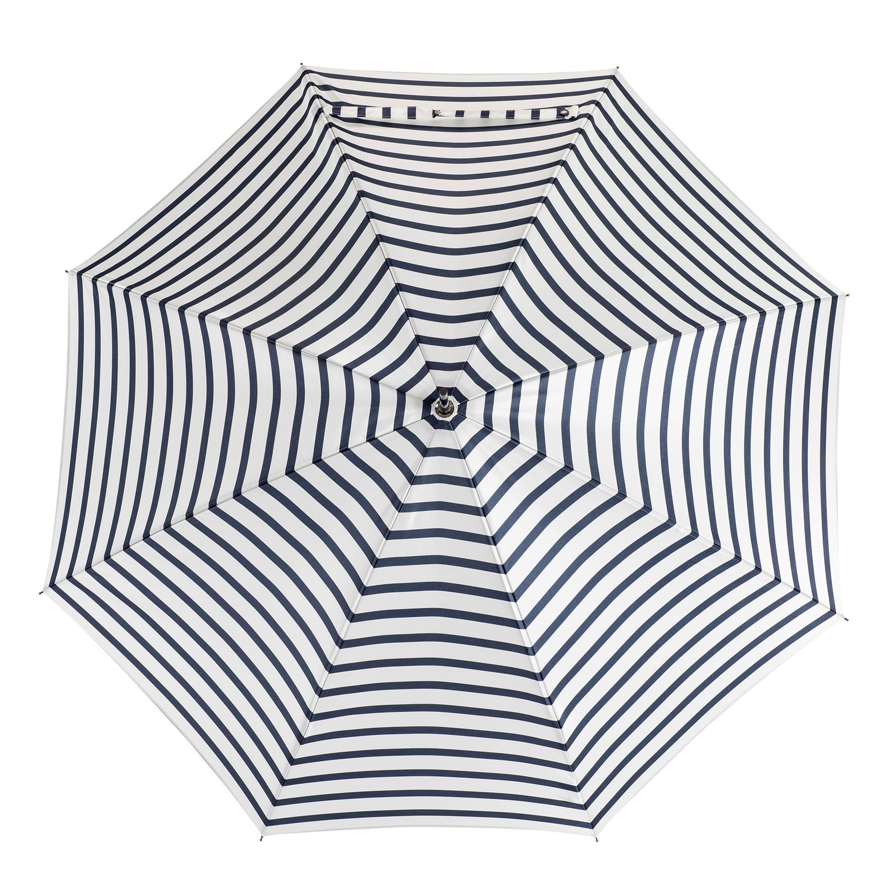 Parapluie canne Marinière écru